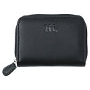 アッシュ・エル ラウンドファスナー小銭入れ S-HLM223038BK(代引不可)【送料無料】