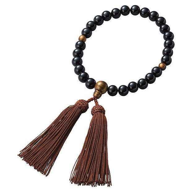 黒梅京念珠 男性用 409-504(代引不可)【送料無料】