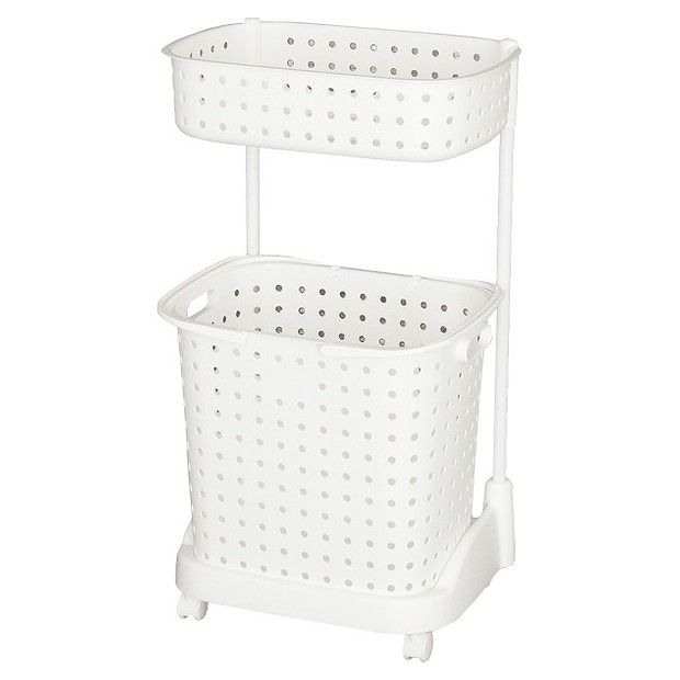 ランドリーバスケット2段 reqair-2(代引不可)【送料無料】