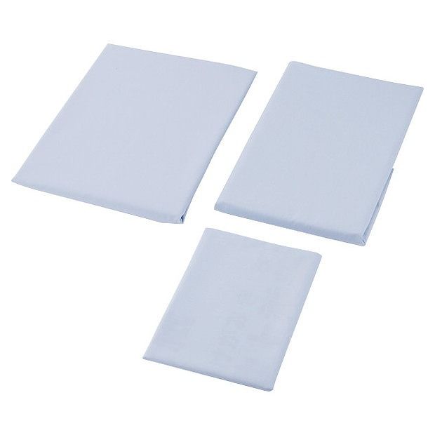 掛・敷ふとんカバー&ピロケースセット 無地カラー 20-3C-BL 布団 寝具(代引不可)【送料無料】