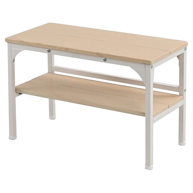 玄関ベンチ 棚付・木目調 CG-M6030TNAO(代引不可)【送料無料】