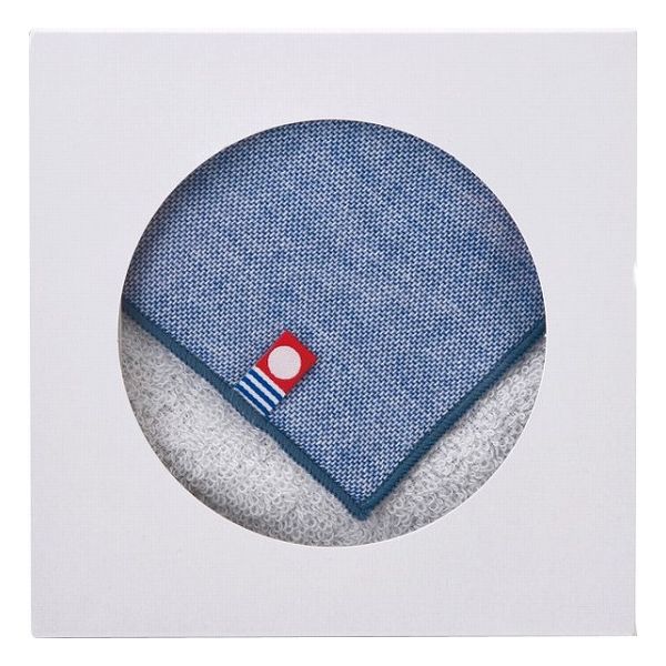 今治ガーゼ&パイルミニハンカチ ネイビー IGP-50-NV タオル製品(代引不可)