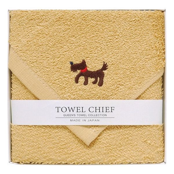 アニマルズかわいい国産大判タオルハンカチ コーヒーブラウン TQS0502401 繊維雑貨 ハンカチ 婦人タオ..