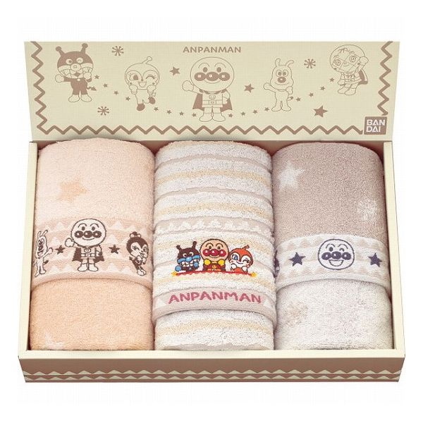 アンパンマン それいけ!アンパンマン フェイス・ウォッシュタオルセット アースカラー AP27253 タオル..