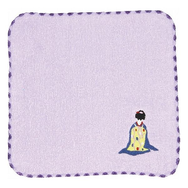 おしゃれ刺繍ミニハンカチ まいこ 42309308 繊維雑貨 繊維雑貨 小物縫製品(代引不可)