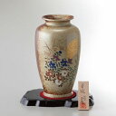 美濃焼 8号壺花瓶 金月秋草 YJ15‐06 室内装飾品 花瓶 和陶花瓶(代引不可)【送料無料】(3)