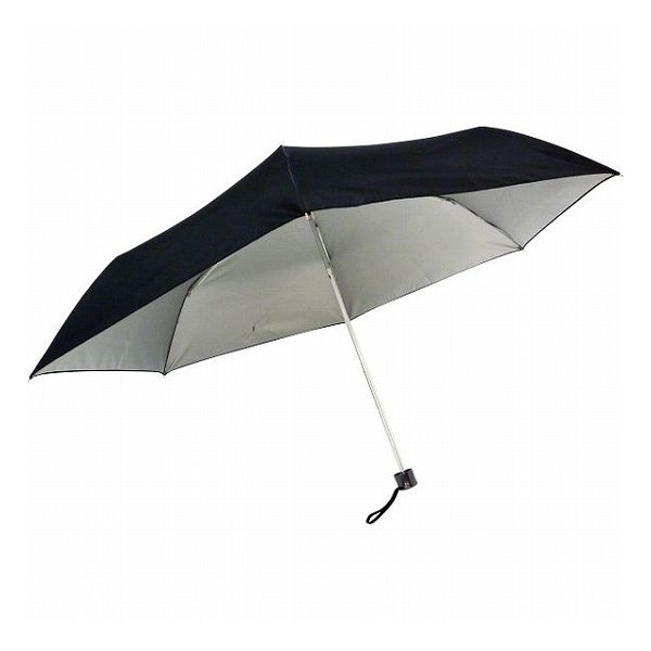 UV晴雨兼用 耐風式軽量ミニ傘 黒 6337-BK 雨具 折たたみ傘 折たたみ日傘(代引不可)【送料無料】