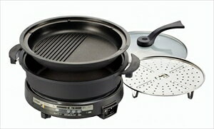 TIGER タイガー グリルなべ プレート2枚タイプ CQA-H110-T ブラウン 鍋 鉄板