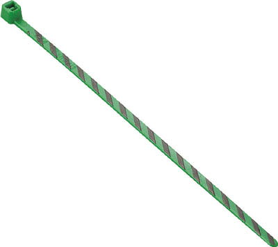 パンドウイット ストライプナイロン結束バンド 緑/黒 PLT1ML50