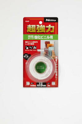 ニトムズ 超強力両面テープ塩化ビニル用15×2 T4580
