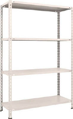 TRUSCO 軽量棚 中棚ボルトレス型 W1200XD450XH1800 4段 L64X14【送料無料】