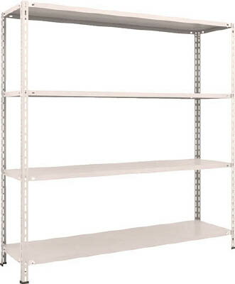 TRUSCO 軽量棚 中棚ボルトレス型 W1800XD450XH1800 4段 L66X14【送料無料】