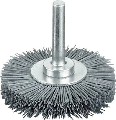 LESSMANN 軸付ホイルブラシ 砥粒入ナイロン線 0.6 #320 φ80 418872【送料無料】