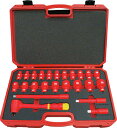 TRUSCO 絶縁ソケットレンチセット(6角タイプ)差込角12.7mm TZSW424S【送料無料】