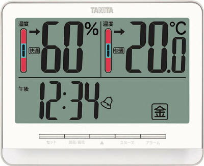 TANITAデジタル温湿度計TT‐538‐WHTT538WH