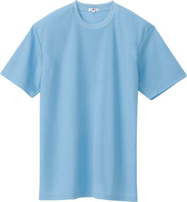 アイトス 吸汗速乾クールコンフォート 半袖Tシャツ男女兼用 サックス 3L AZ105740073L