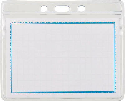 TRUSCO ソフト名札ケースファスナー付 名刺サイズ 10枚入 TNH32