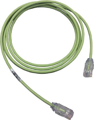 【商品詳細】●細径（28AWG）なので省スペース設計を実現しました。●通常径パッチコードの1/2以下のサイズです。●曲げ半径が小さく柔軟なので、移設・増設が容易に行えます。●全長(m):5●色:薄緑●種類:カテゴリー6●両端RJ45モジュラープラグ付LANケーブル●ケーブル径:3.8mm●ケーブル曲げ半径:15mm●ポリカーボネート●リン青銅●PVC生産国：中国重量：125g【送料について】北海道、沖縄、離島は送料を頂きます。