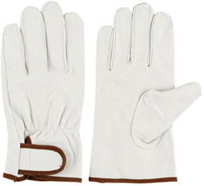 シモン 豚本革手袋マジック式717豚白L 4130803