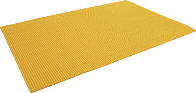 TRUSCO ジャバラマットスリム 粘着付き 600X900mm イエロー TNS6090NTY【送料無料】