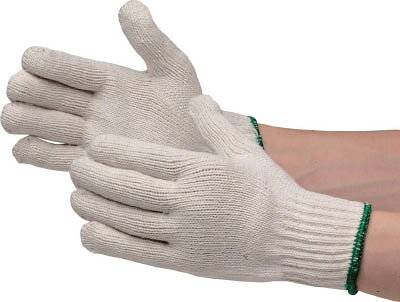 Gloves （No-Slip） - ミドリ安全 特紡軍手 No．8 （2．5本編・700g） 12双入 TOKUBOUNO8