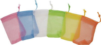 sanwa 石鹸ネット ひもタイプ 6色アソート 24枚組 101551