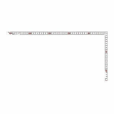 シンワ 曲尺_ホワイト名作50cm表裏同目 11101