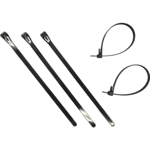 Rakuten - ユタカ 結束タイ リピートタイ15入 7.3mm×200mm ブラック KO32