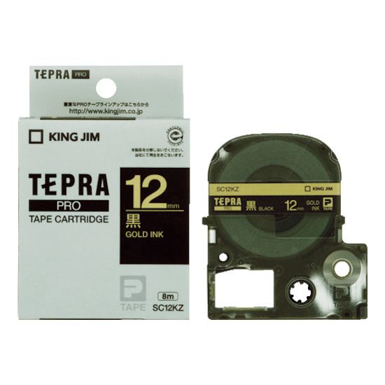 【商品詳細】●カラフルなラインアップが揃うパステルカラーラベルです。●テープ幅(mm)：12●テープ色：黒●テープ長さ(m)：8●文字色：金●文字色：金●テープ:PET●ケース:ABS原産国日本JANコード4971660758746【送料に...