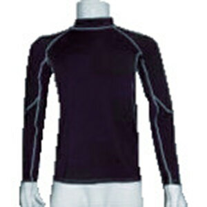 TRUSCO 虫よけUVクールロングスリーブインナー ブラック L MUVINBKL