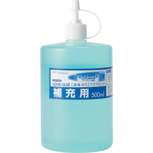 【商品詳細】●一般紙・布・セロハンなどの接着に。●高さ×直径(mm)：160×81●容量(g)：546●容量(ml)：500●径(mm)：81●高さ(mm)：160●径(mm)：81●容量(ml)：500●アクアピット補充用●容器:PE樹脂●ノズル:PP樹脂原産国タイJANコード4901991650266【送料について】北海道、沖縄、離島は送料を頂きます。