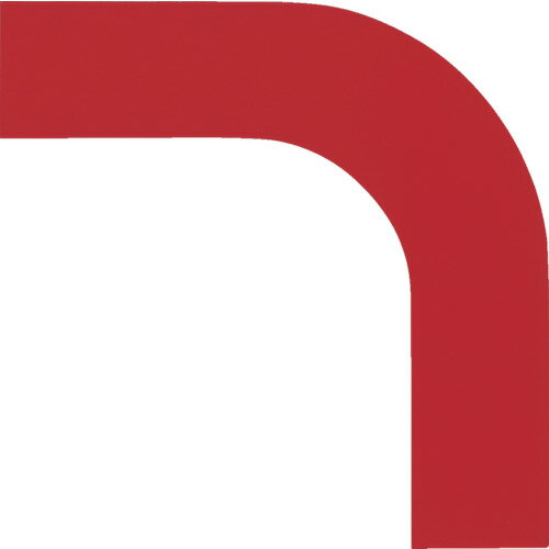 緑十字 コーナー用ガードテープ(25mm幅用) 赤 10枚組 屋内用(4.0)