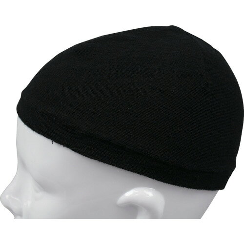 福徳 抗菌防臭ヘルニットキャップ ブラック 1817BLK