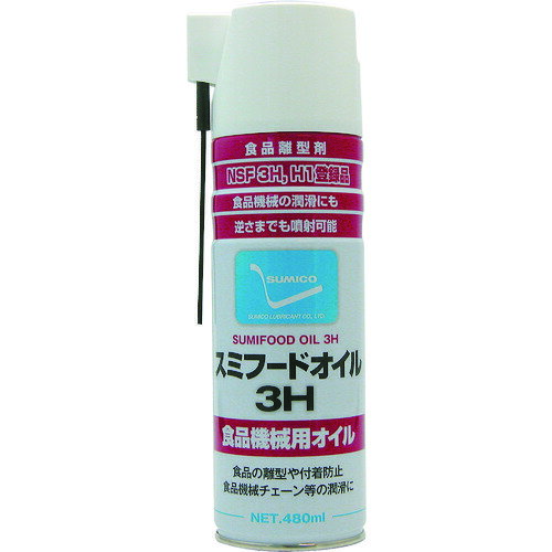 【商品詳細】●酸化安定性に優れた植物油脂100％オイルです。●食品離型時の色移り、臭い移りはほとんどありません。●食品機械で頻繁に給油する箇所や摺動抵抗を小さくしたい箇所に有効で、食品の付着防止効果（離型）もあります。●アレルゲン物質、遺伝子組換え作物は仕様していません。●食品の付着防止（離型）に。●色：透明●容量(ml)：480●NSF 3H 認定登録●使用温度範囲：-10〜100℃材質/仕上●主成分:植物油（トリグリセライド、グリセリンエステル）、プロパン、ブタン、酸化 防止剤（ビタミンE）原産国日本JANコード4906725521416【送料について】北海道、沖縄、離島は送料を頂きます。