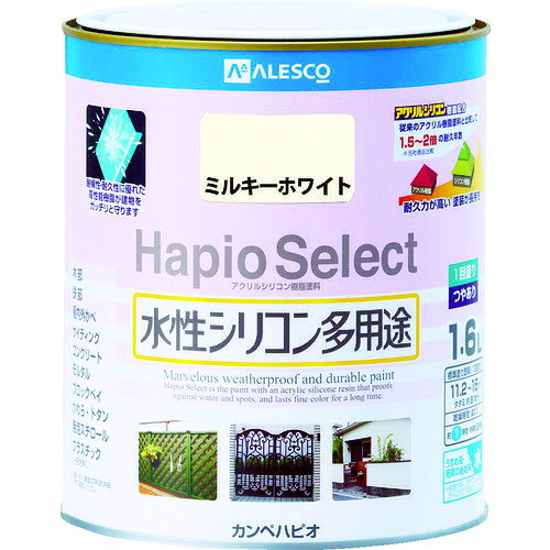 【商品詳細】●耐候性、耐久性に優れたアクリルシリコン樹脂を配合しています。●乾燥が早く、サラッとした滑らかな仕上がりです。●屋内外の木部、鉄部、コンクリート、新生瓦、発泡スチロールなどのプラスチック面。(ポリエチレン、ポリプロピレンなどは除く）●色：ミルキーホワイト●容量(L)：0.7●乾燥時間：約1時間(20℃)、約2時間(冬)●塗り重ね可能時間：約4時間以上(20℃)、約6時間以上(冬)●塗布面積(［［M2］］)：5〜7(1回塗り)●一液型水性つやあり材質/仕上●合成樹脂（アクリルシリコン）原産国日本JANコード4972910045852【送料について】北海道、沖縄、離島は送料を頂きます。