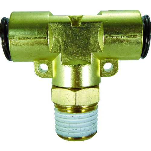 【商品詳細】●用具不要のワンタッチ着脱です。●チューブへの傷が付きにくいロック構造です。●ボディーが金属製で衝撃などに強い構造になっています。●各種エア配管。●接続口径：R1/4●適合チューブ外径D(mm)：8●六角対辺(mm)：14材質/仕上●本体：真鍮●シールゴム:ニトリルゴム(NBR)原産国日本JANコード4537327001237【送料について】北海道、沖縄、離島は送料を頂きます。