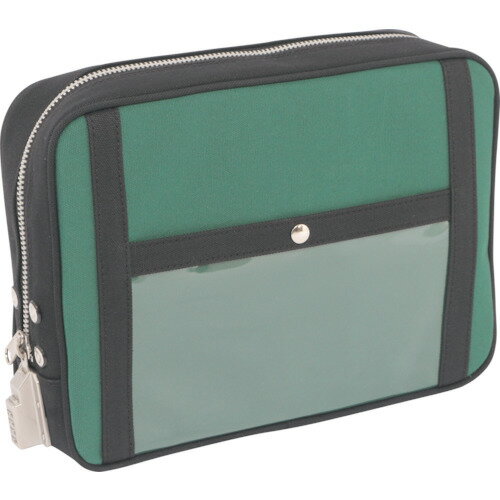 SANEI 帆布メール用ポーチ(L)SED-1錠付 モスグリーン PLSED07【送料無料】(4.0)