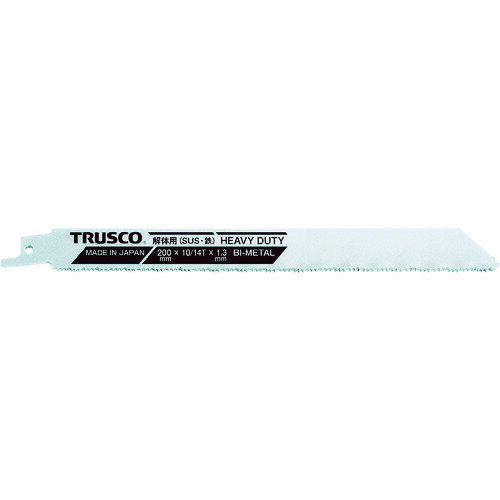 TRUSCO トラスコ バイメタル厚刃セーバーソー 200幅X1.3mm厚 10/14山 5枚入 TBSH20010145P