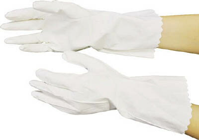 ダンロップ ビニールウス手 裏毛ナシ M ホワイト 6356