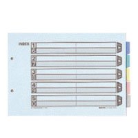 コクヨS&T カラー仕切カード A4横 5山 10組