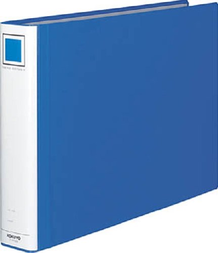 A3 Size - コクヨ 大量・長期保管用 パイプ式ファイル エコツインR(両開き) A3横 約500枚用(50mm) 青 フ-RT653B