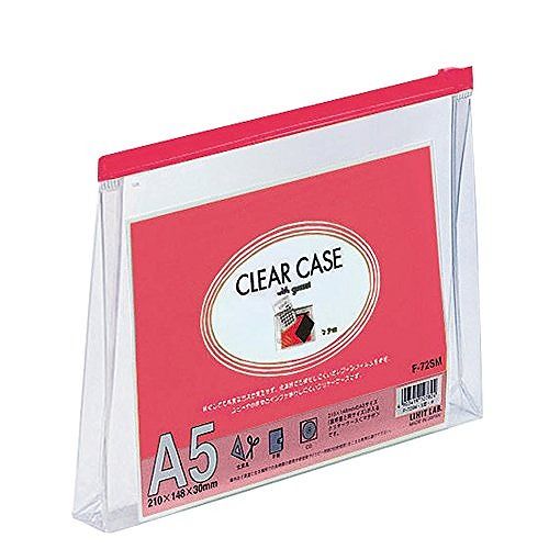 リヒト クリヤーケース マチ F-72SM アカ