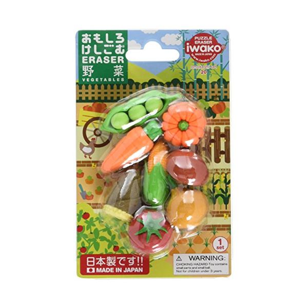 イワコー ブリスター消しゴム 野菜 ER-BRI023