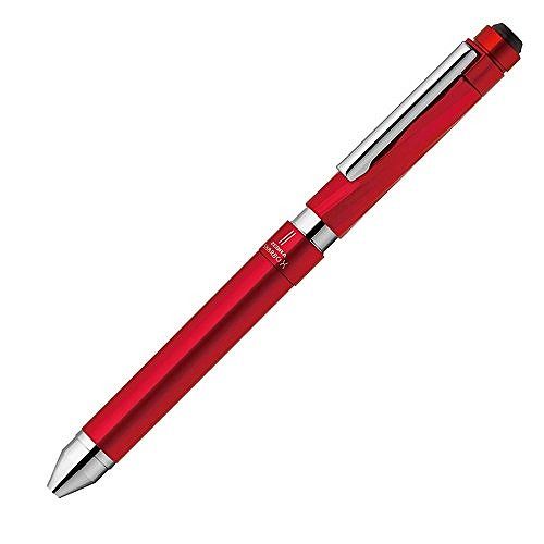 ゼブラ シャーボ X SC5 レッド SB19-RJANコード：4901681632336全長13.81cm【特長】ボディ、シャープメカ1本及びボールペン替芯2本を自由に選んでMyオリジナルの1本を作ることができる(※注意:本体軸のみ:ボールペン替芯・シャープ部機構などは付属していません)【仕様】ボールペン×2+シャープ:ロータリーシステム(上軸):軸:真鍮・塗装仕上げ【ボールペン替芯】4C-0.7芯:4C-1.0芯:4C-0.7芯-N:JSB-0.4芯:JSB-0.5芯:JESB-0.5芯:ESB-0.7芯【入力ペン替芯】S4C芯【シャープ部機構】SBXシャープ部機構0.3・0.5・0.7mm 【替消しゴム】Xお好みの替芯、シャープ機構から3機能を選ぶことで自分だけの複合筆記具をつくることができる「シャーボX」シリーズのSC5型です。美しいひねりの入ったボディラインが、高級感を感じさせてくれます。※こちらの商品は本体軸のみとなります。別途替芯・替シャープ部をご購入下さい。特徴。・芯を切り替える時の「しっくり」とした回転。・ペンを振った際のがたつきを改良し、剛性を高めたボディ。・厚手の手帳にも挟みやすいバネ性のあるクリップの採用。【送料について】北海道、沖縄、離島は送料を頂きます。
