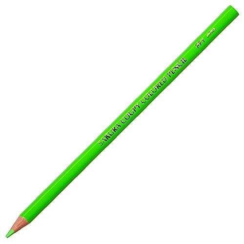 ~6 Colors - サクラ クーピー色鉛筆 黄緑 PFYバラ-27
