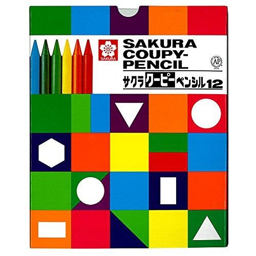 サクラ クーピー12色紙箱入 FY12KJANコード：4901881182914【ケースサイズ】179×145×12mm【12色】黄色・橙色・茶色・赤・桃色・紫・水色・黄緑・緑・青・黒・白【特長1】折れにくい、消しやすい、削れる:軸全体が芯の色鉛筆(芯の容量:従来の色鉛筆の約4倍)【特長2】色鉛筆の書きやすさとクレヨンの持つ発色を生かした新しいタイプの色鉛筆【付属】クーピー消しゴム・クーピー削り器付き●クーピーペンシル 12色セット（紙箱入り）●折れにくい、消しやすい、削れます。全部が芯の色鉛筆。 ●色鉛筆の書きやすさと、クレヨンの持つ発色の美しさを生かした新しいタイプの色鉛筆です。 ●軸全体が芯になっているため、芯の容量は、従来の色鉛筆の4倍となって、経済的です。 ●削り器と消しゴム付きです。【送料について】北海道、沖縄、離島は送料を頂きます。