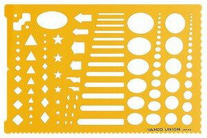 バンコ ユニオン定規 25001JANコード：4968465250018デザインカット色：オレンジ寸法：縦120、横183，厚さ0.4ミリ0.5シャープペンシル用バンコ・ユニオン定規・29-1080【送料について】北海道、沖縄、離島は送料を頂きます。
