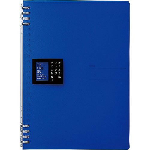 キング リングノート テフレーヌ B5 青 9855TTEアオJANコード：4971660040384サイズ:B5タテ型対応ルーズリーフ:B5 26穴付属品:ルーズリーフ15枚最大収納枚数:30枚【送料について】北海道、沖縄、離島は送料を頂きます。