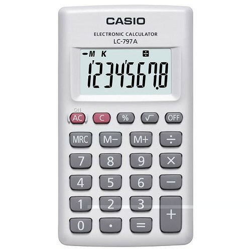 カシオ 電卓カード LC-797A-N