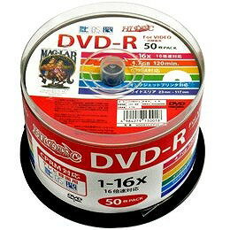磁気研究所 DVD-R録画用 HDDR12JCP50【送料無料】